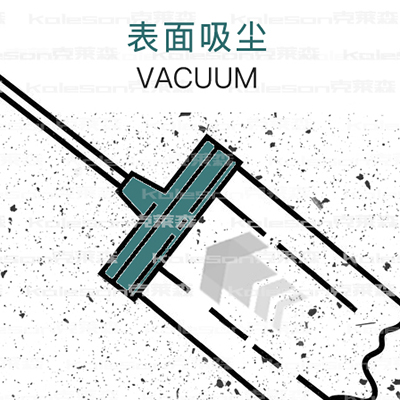 设备表面及地面灰尘吸尘示意图